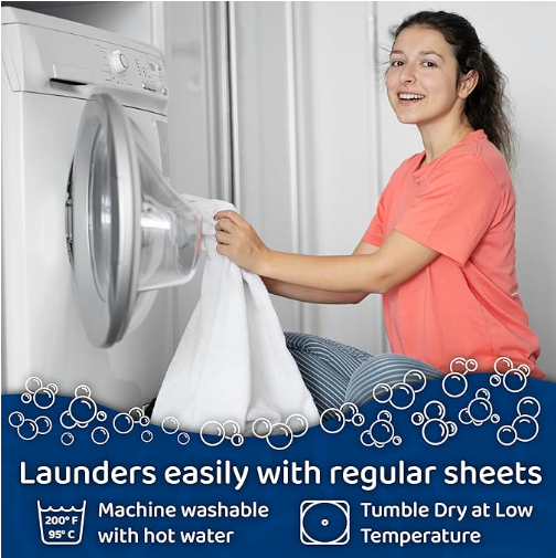 Waterproof Mattress Protector Full Size, Breathable, Noiseless, Mattress Cover, Fitted Deep Pocket Bed Cover CUSHTELLO