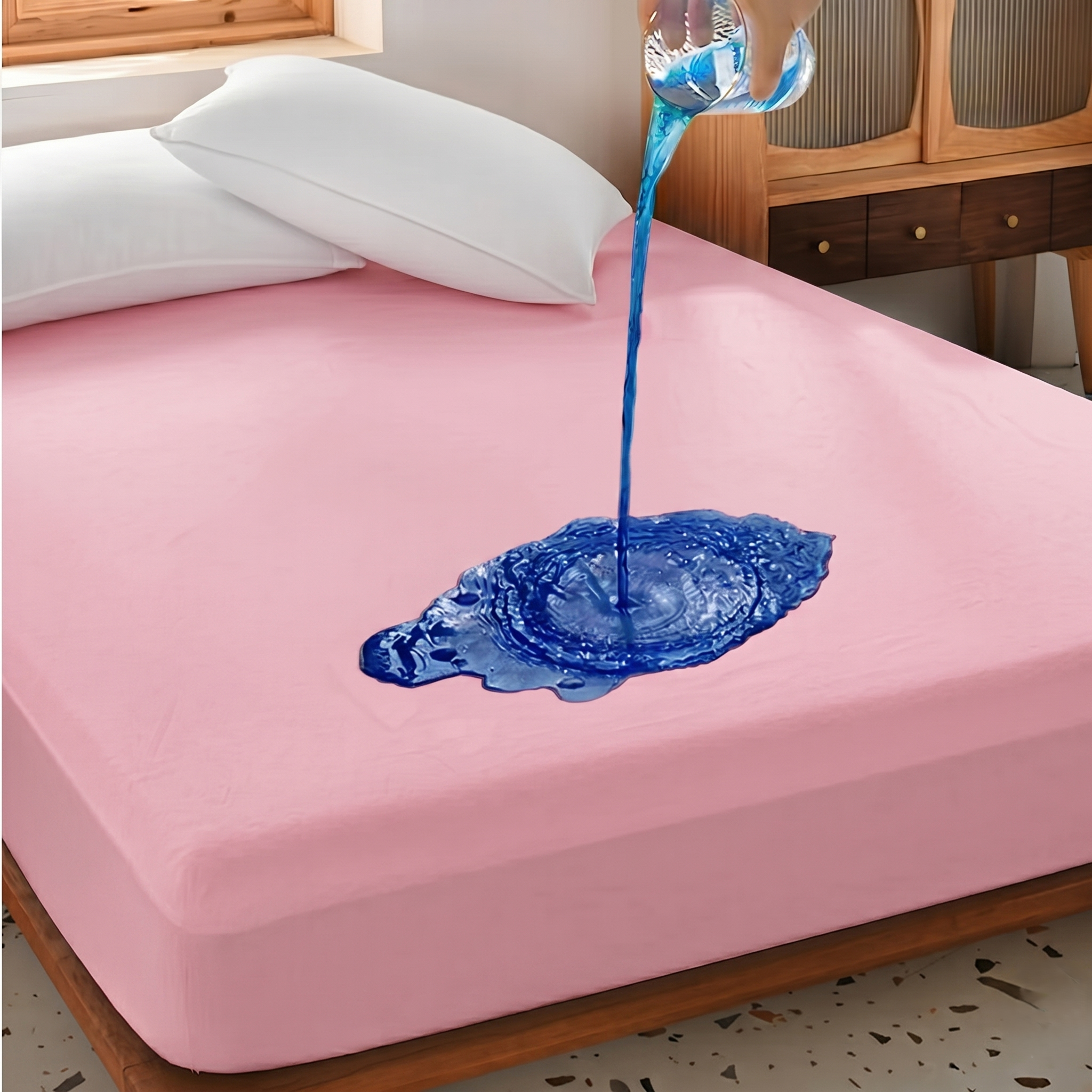 Waterproof Mattress Protector Full Size, Breathable, Noiseless, Mattress Cover, Fitted Deep Pocket Bed Cover CUSHTELLO
